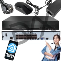 Rejestrator NVR 16CH 16-kanałowy IP POE 8MPX HDD